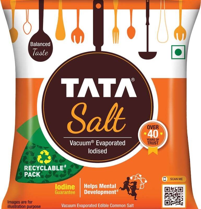 Tata Salt (Vacuum Evaporated Iodised) 1kg