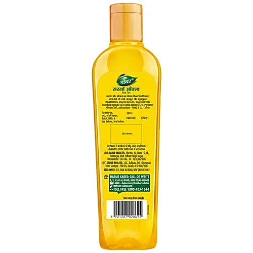 Dabur Amla Sarso Amla Hair Oil Badam Shakti (175ml)