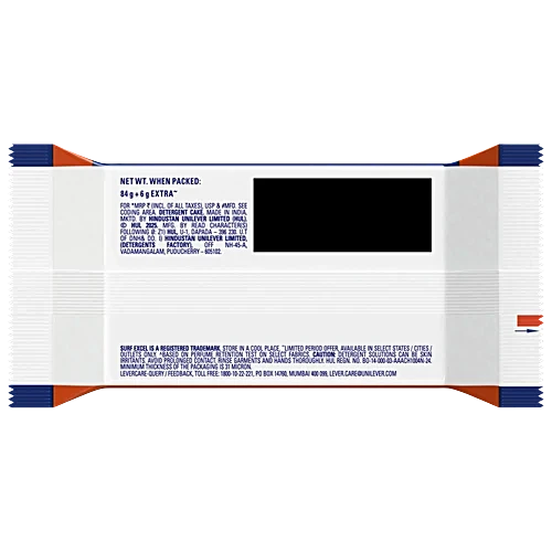 Surf Excel Detergent Bar, 90 g