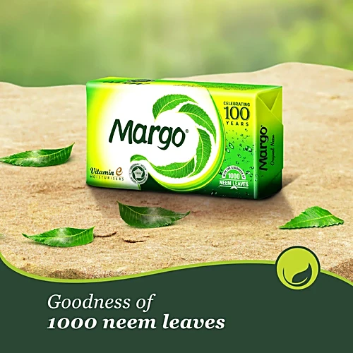 Margo Original Neem Soap With Goodness Of 1000 Neem Leaves, 100 g Pouch