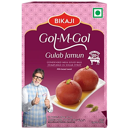 Bikaji Gulab Jamun – Gol M Gol, 1.25 Kg Tin