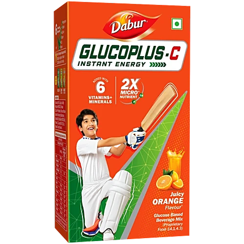 Dabur Glucoplus-C Instant Glucose – Juicy Orange Flavour, 1 kg