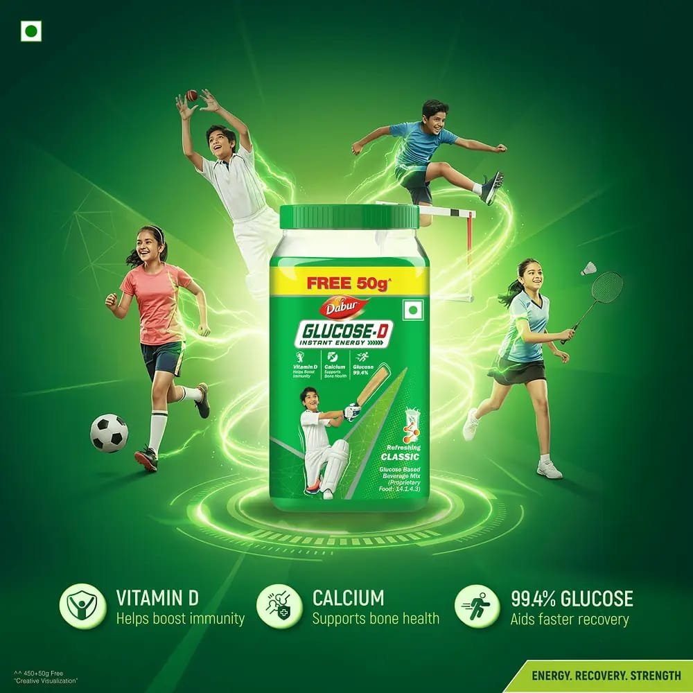 Glucon-D Glucon-D with Glucose, Calcium, Vitamin C & Sucrose | Nutrition Booster, 500 gm Powder