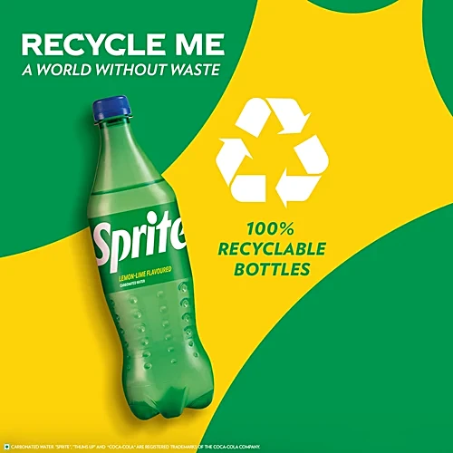 Sprite Soft Drink - Refreshing, 750 ml PET Bottle