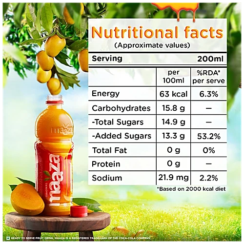 Maaza Mango Drink, 750 ml PET Bottle