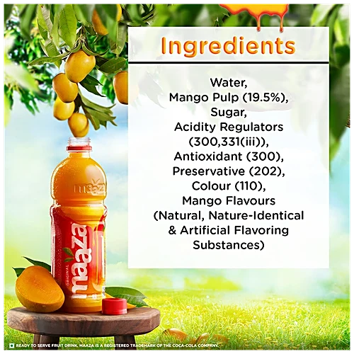 Maaza Mango Drink, 750 ml PET Bottle